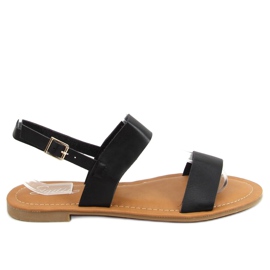 Sorte kvinders sandaler FF-505 Sort
