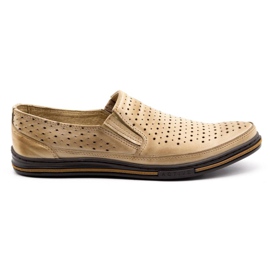 Polbut Gennembrudte mænds sko 2107P, beige