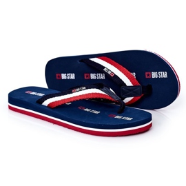 Mænds flip-flops Big Star HH174827 Marineblå marine blå