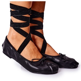 Sort Lu Boo bundet ballerina