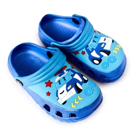 Børneskumtøfler Crocs Blue Turquoise Oscar blå