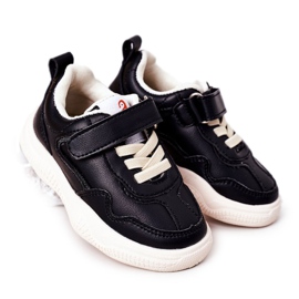 Apawwa Børns sportssko Sneakers Black Runner sort