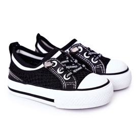 Apawwa Børnes luftige sorte Kids Club sneakers