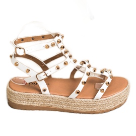 Seastar Sandaler på platformen med jetfly hvid