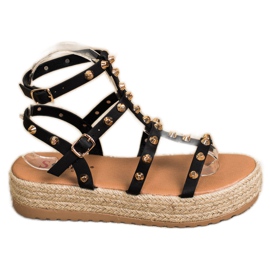 Seastar Sandaler på platformen med jetfly sort