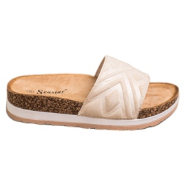 Seastar Klassiske ruskindstøfler beige