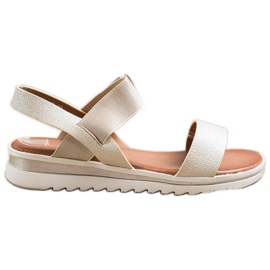 Best Shoes Moderigtige slip-on sandaler gylden
