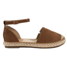 Kayla Brun Espadrilles med spænde