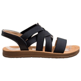 Super Mode Sandaler med stropper sort