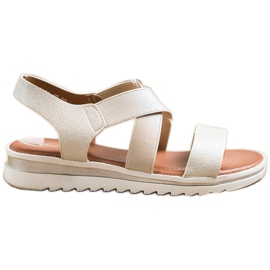 Best Shoes Sandaler med glitter gylden