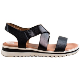 Best Shoes Sandaler med glitter sort