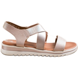 Best Shoes Sandaler med glitter gylden