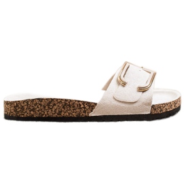 Anesia Paris Afslappet ruskind hjemmesko beige