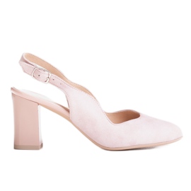 Marco Shoes 1071P pink sandaler med glitter på huden lyserød