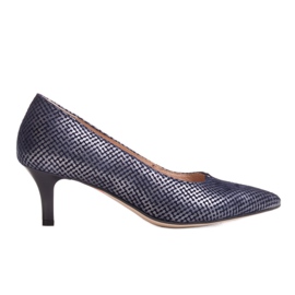 Marco Shoes Komfortable og klassiske marineblå 1039P høje hæle marine blå