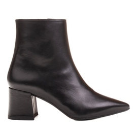 Marco Shoes Sorte støvler 1367B lavet af ægte læder