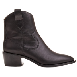 Marco Shoes Sorte cowboystøvler 1403B Marco