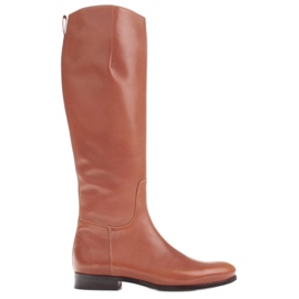 Marco Shoes Glatte, klassiske 1323K brune støvler på en flad