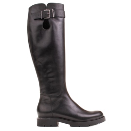 Marco Shoes Sorte 1340K støvler med metaldetaljer