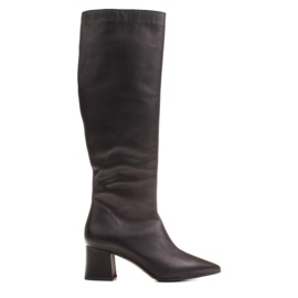 Marco Shoes Elegante, slanke sorte støvler
