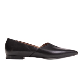 Marco Shoes Sort Marco 1285P ballerina til kvinder med udskæring