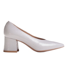 Marco Shoes Elegante pumper til kvinder i duefarvet lak grå