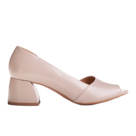 Marco Shoes Lædersandaler beige 1505P