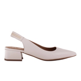 Marco Shoes Hvide sandaler med stråler