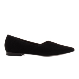 Marco Shoes Sort Marco 1285P ballerina til kvinder med udskæring