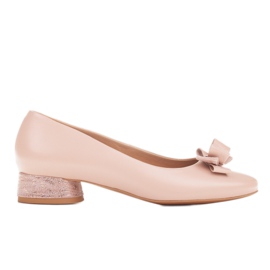 Marco Shoes Elegante 1811P pink ballerinaer med sløjfe lyserød