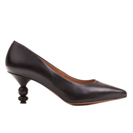 Marco Shoes Sorte pumps med høje hæle