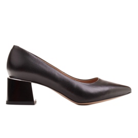 Marco Shoes Elegante damepumper lavet af naturligt læder sort