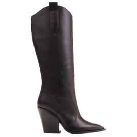 Marco Shoes Sorte kvinders støvler Marco 1399K cowboystøvler