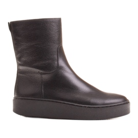 Marco Shoes Behagelige Marco støvler med flad bund sort