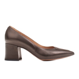 Marco Shoes Elegante brune damer 1434P pumps med korn