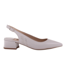 Marco Shoes Elegante sandaler med stråler i siden grå