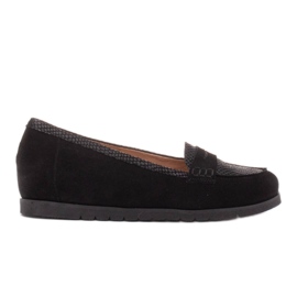 Marco Shoes Lette sko med en meget blød underside og en skjult kile sort