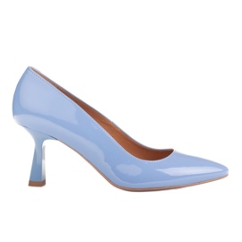 Marco Shoes Elegante pumps med blå lak