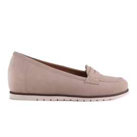 Marco Shoes Lette sko med en meget blød underside og en skjult kile beige