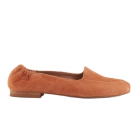 Marco Shoes Kvinders ballerinaer med elastik i overdelen orange