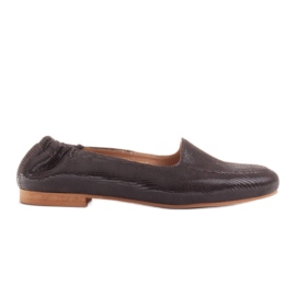 Marco Shoes Kvinders ballerinaer med elastik i overdelen brun