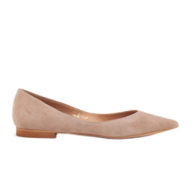 Marco Shoes Kvinders ballerinaer med lave sider beige