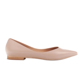 Marco Shoes Kvinders ballerinaer med lave sider beige