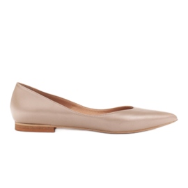 Marco Shoes Kvinders ballerinaer med lave sider gylden