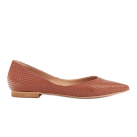 Marco Shoes Kvinders ballerinaer med lave sider brun