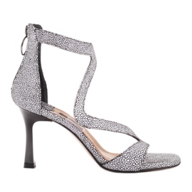 Marco Shoes Elegante Ava sandaler hvid sort