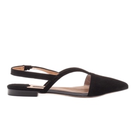 Marco Shoes Naturlæder sandaler i sort farve