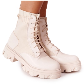 PS1 Damestøvler Arbejdere Beige Megan