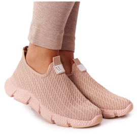 Kvinders sportssko Slip-on Beige Marathon khaki