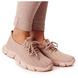 Sportssko til kvinder Sneakers Beige Træning khaki